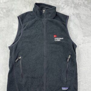 Patagonia Synchilla Men's Size Medium Black Vest Jacket Style Number 11408